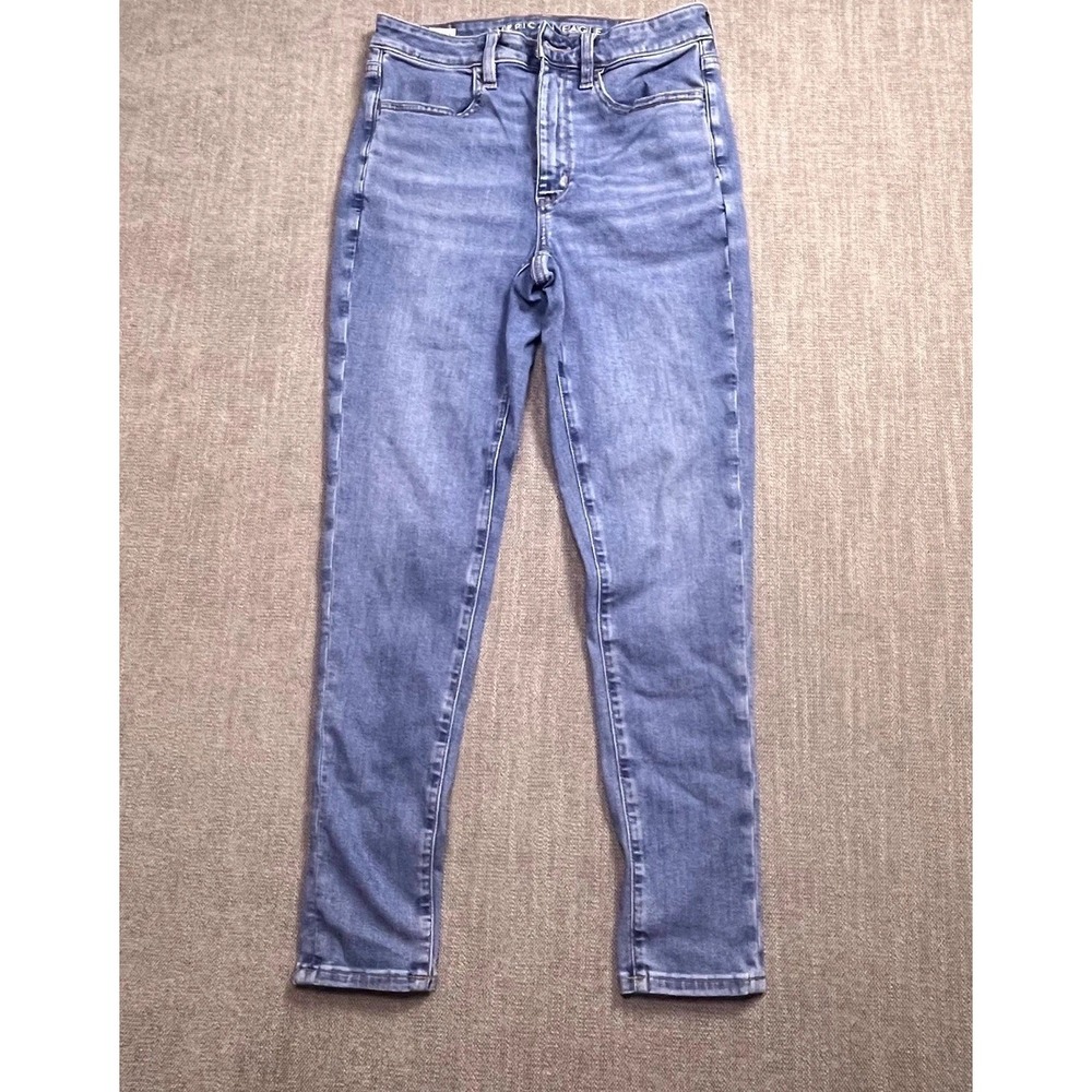 American Eagle Outfitters Jeans Womens 6 Blue Denim Cotton Stretch Skinny Leg